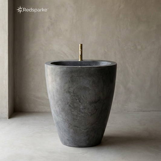 Redsparke™ Monolith Stone Pedestal Basin