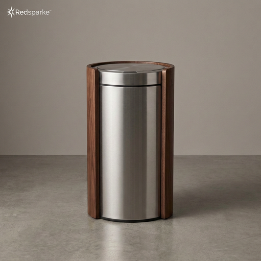 Redsparke™ TimberCore Stainless Waste Bin